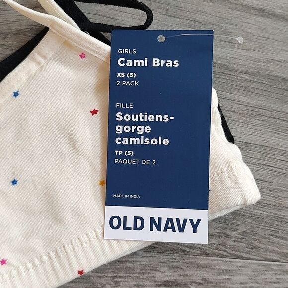 Brand New Old Navy Patterned Size XS(5) Cami Bra 2-Pack for Girls - Picture 7 of 8